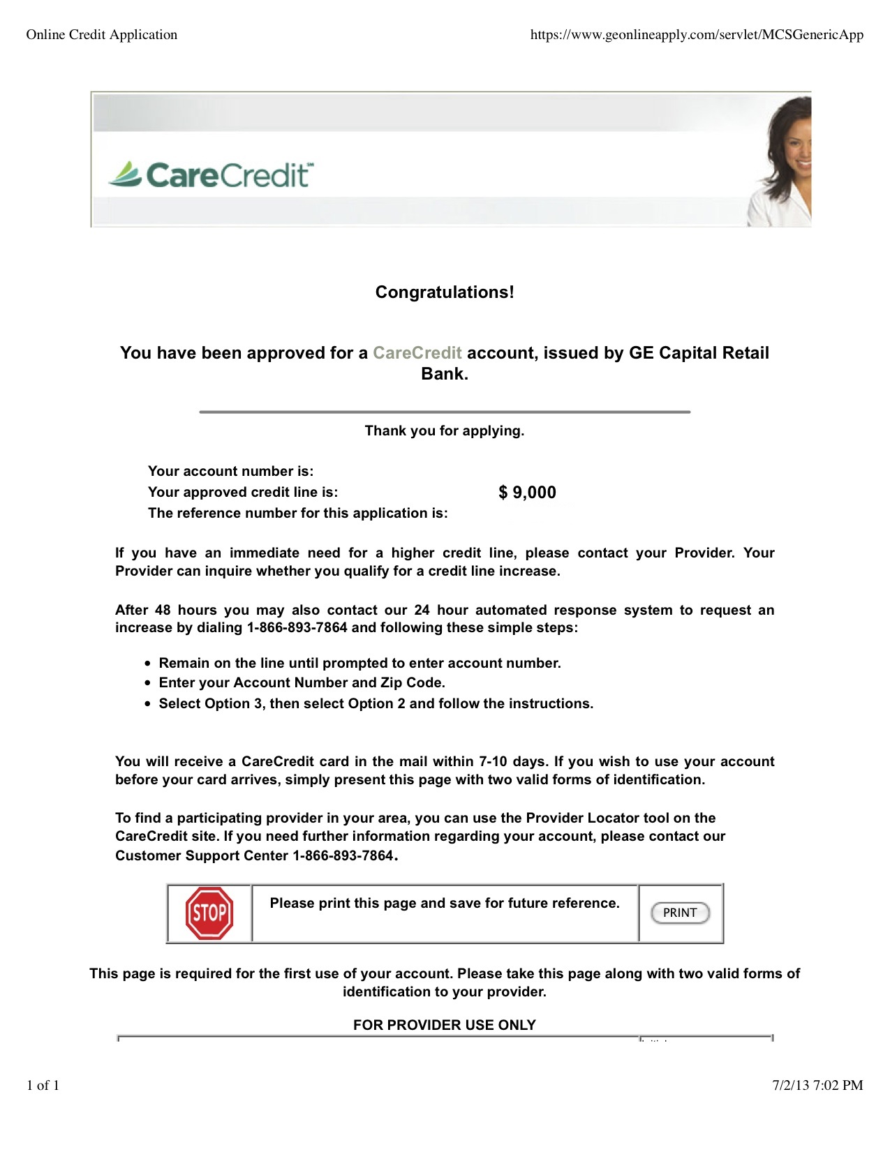 Just Got Approved for Carecredit!!!!!!!! myFICO® Forums