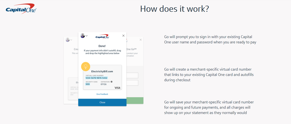 Capital one credit card application code